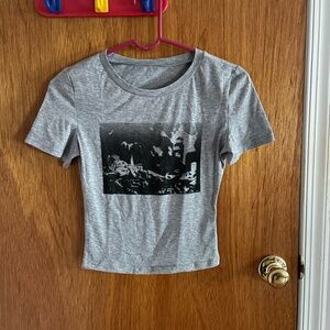 Unbranded grey cropped top